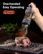 TOMEEM Upgraded Larger Capacity Electric Salt and Pepper Grinder Set - Image 2