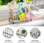 SWTYMIKI Sink Caddy Sponge Holder - Image 6