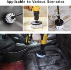8 Pcs Drill Brush Attachment Set, Power Cleaning Scrub Brush Kit - Image 6