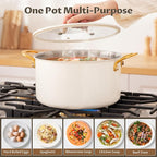BEZIA 8 Quart Stainless Steel Stock Pot, Casserole - Image 5