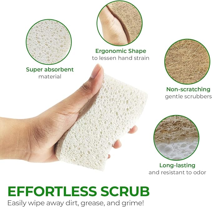 AIRNEX Natural Kitchen Sponges - Image 7