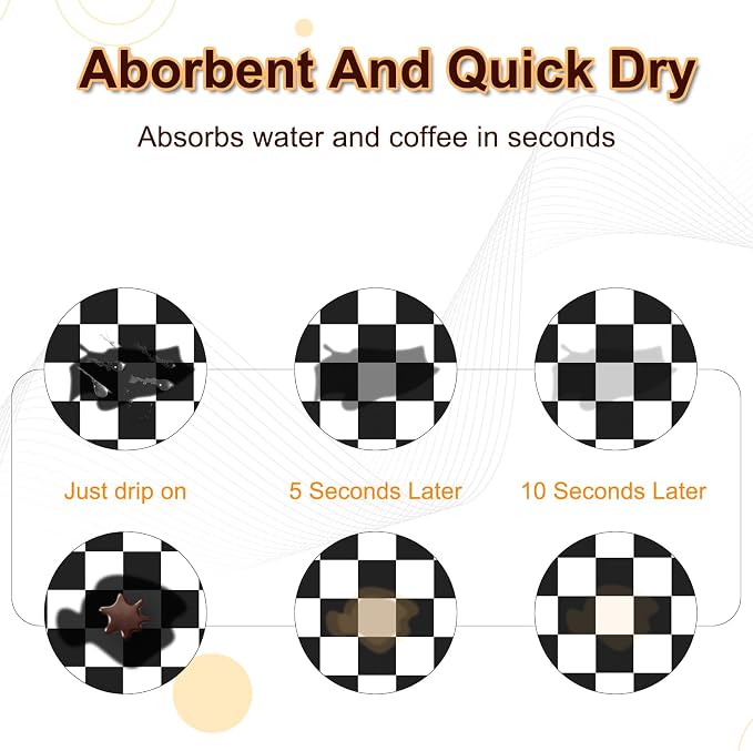 Dish Drying Mat for Kitchen Counter, Absorbent and Stain-Resistant Countertop - Image 4