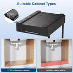 2 Pack Under Sink Organizer, Insputer 2 Tier Under Cabinet Storage Expandable - Image 7