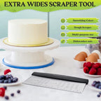 HULISEN Large Bench Scraper for Baking, 10 inch Dough Pastry Scraper - Image 3