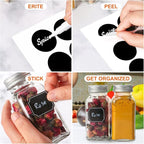 Keketin 6 oz Glass Spice Jars Bottles, 25 Pack Empty Spice Jars - Image 5