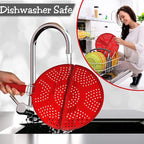 Splatter Screen for Frying Pan Foldable Grease Splatter Guard Silicone Splatter - Image 8