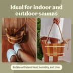 Red Cedar Sauna Bucket and Ladle Set 4L - Image 5