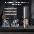 Haomacro Electric Salt and Pepper Grinder Set, Upgraded Larger Capacity - Image 4