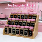 Pink Spice Jars with Labels - Image 3
