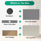 Stone Drying Mat for Kitchen Counter, Diatomaceous Earth Quick Dry Stone Mats - Image 8