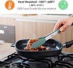 HOTEC Premium Stainless Steel Locking Kitchen Tongs - Image 2