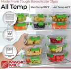 Magic Mill Premium Borosilicate Glass Food Storage Containers - Image 3