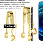 HINMAY 6PCS Mini Serving Tongs 5-Inch Small Rose Sugar Cube Appetizer Tongs - Image 3