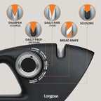 Longzon 6-in-1 Knife Sharpener 5 Stage - Image 2