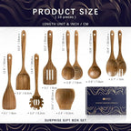 Wooden Spoons for Cooking, Nonstick Cooking Utensil Set - Image 2
