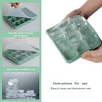 Ice Cube Trays Set of 3, Easy Release 15 Flexible Silicone Ice Cube Molds - Image 5