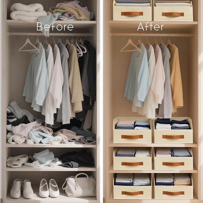 Homsorout Fabric Storage Bins for Organizing - Image 4