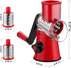 Geedel Rotary Cheese Grater, Kitchen Mandoline Vegetable Slicer - Image 8