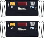 7 Pockets Server Aprons with Zipper Pocket by TEXVIDA