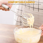 NileHome Stainless Steel Whisk Set 8" 10" Hand Blender + 12" Semi-Automatic - Image 4