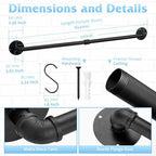 32 inch Pot Rack Wall Mounted Pan Hangers - Image 3