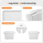 A-LuGei 【46PCS & 5Sizes Clear Drawer Organizer, 【Hold 277 Items】 Makeup - Image 6