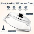 Glass Microwave Splatter Cover for Food Plates & Cookware - Image 3