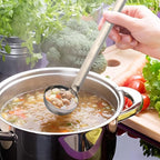 meekoo 1 Pieces Stainless Steel Ladle Soup Handle Ladle - Image 3