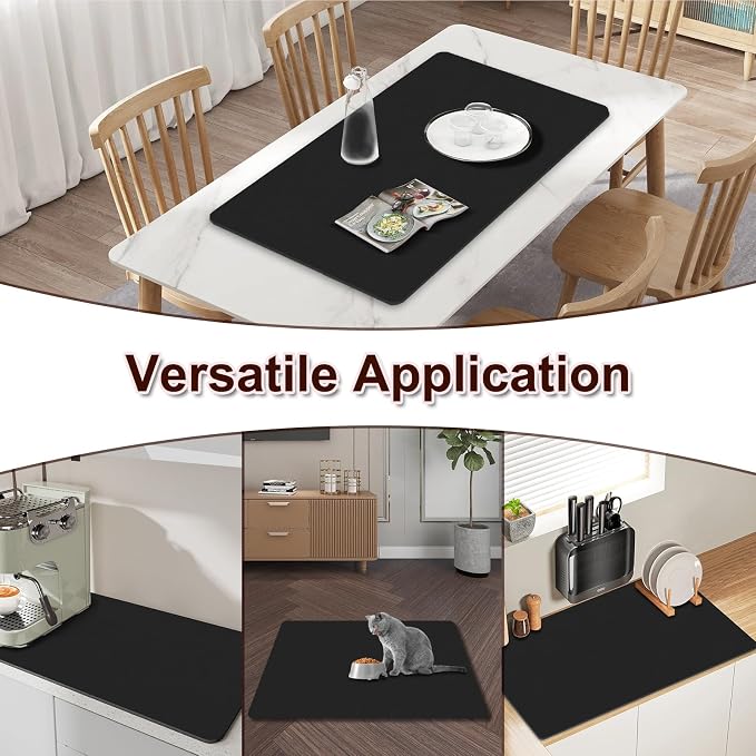 Dish Drying Mat for Kitchen, 16’’ X 18’’ Coffee Bar Mats for Countertop Fit - Image 6