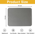 Silicone Dish Drying Mat for Kitchen Counter Eco-Friendly Fast Dry Dish Mat - Image 3