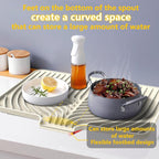 Silicone Drying Mat for Kitchen Counter, Dish Drying Rack Matt - Image 5