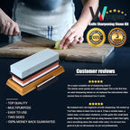 Knife Sharpening Stone Kit – 400/1000 3000/8000 Grit Wet Kitchen Whetstone - Image 4