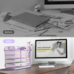 Letter Tray Paper Organizer 5-Tier Desk Organizer File Organizer Paper Holder - Image 3