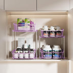 Delamu 2-Tier Under Sink Organizers and Storage, Pull Out Kitchen Pantry - Image 7