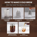 Cold Brew Bags, 4 * 6 Inch Fine Mesh Drawstring Pouches, Fits Mason Jars & - Image 3