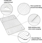 P&P CHEF 16 + 12.5 + 10.4 + 9 Inch Baking Sheet and Rack Set, Oven & Dishwasher - Image 4