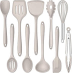 E-far 10 Pieces Silicone Cooking Utensils Set, Heat Resistant Kitchen Utensil by E-far