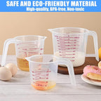 DTDNZKN 3 Pack Measuring Cup Set, Includes 250Ml, 500Ml and 1000Ml Plastic - Image 7
