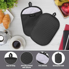 Hovico 2PCS Silicone Pot Holders, Oven Mitts Heat Resistant Hot Pads - Image 3