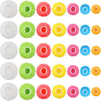 175Pcs 7 Colors Reusable Elastic Food Covers, Sublaga 7 Sizes Plastic Bowl by Sublaga