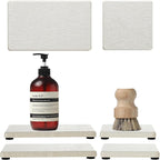 Razborci 4PCS Bathroom Sink Vanity Trays, Diatomaceous Earth Quick Stone Drying by Razborci