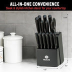 Knife Set, 15-Piece Kitchen Knife Set - Image 9