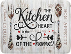 Giwawa 18"x24" Dish Drying Mat The Kitchen is The Heart of The Home- Knife Fork by Giwawa