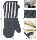 Alselo Silicone Oven Mitts Heat Resistant 932℉ - Image 2