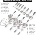 Measuring Cups & Spoons Set of 16, Wildone Stainless Steel Measuring Cups and - Image 2