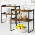 Goozii Kitchen Cabinet Organizers and Storage Shelves, Rustic Farmhouse Desk by Goozii