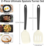 Coukre 2 Pack Silicone Spatula Set, High Heat Resistant, BPA Free Kitchen - Image 2