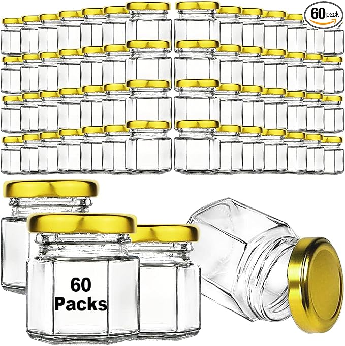 Syntic 60 Pcs Small Glass Containers by Syntic