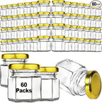 Syntic 60 Pcs Small Glass Containers by Syntic