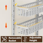 POKIPO 9 Tier Over The Door Pantry Organizer, 2 in 1 Wall Mount or Hanging - Image 5